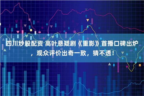 四川炒股配资 高叶悬疑剧《重影》首播口碑出炉，观众评价出奇一致，猜不透！