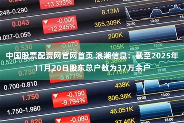 中国股票配资网官网首页 浪潮信息：截至2025年11月20日股东总户数为37万余户